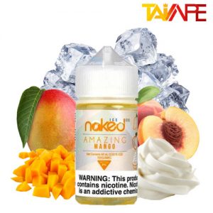 جویس نیکد میکس خامه هلو انبه یخ NAKED AMAZING MANGO ICE JUICE