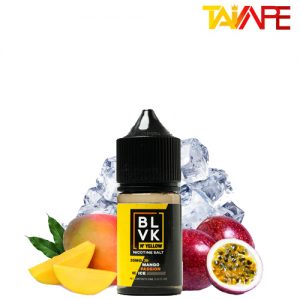 سالت بی ال وی کی انبه پشن فروت یخ BLVK Mango Passion Ice-Yellow Series