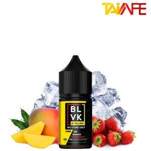 سالت بی ال وی کی انبه توت‌فرنگی یخ BLVK Mango Strawberry Ice-Yellow Series