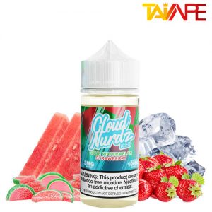 جویس کلودنوردز آبنبات هندوانه توت‌فرنگی یخ Cloud Nurdz Iced Sour Watermelon Strawberry 100ml