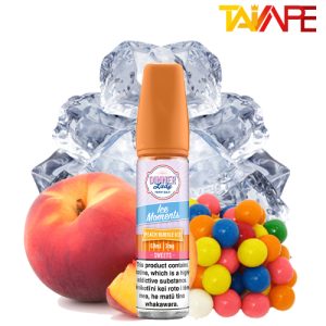 جویس دینرلیدی آدامس بادکنکی هلو یخ DINNER LADY PEACH BUBBLE ICE-MOMENTS SERIES 60ML