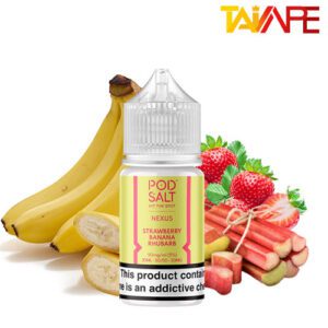 سالت توت‌فرنگی موز ریواس POD SALT STRAWBERRY BANANA RHUBARB 30ML