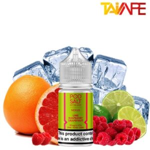 سالت پاد سالت لیمو تمشک یخ PoD Salt Lime Raspberry Grapefruit Ice 30ml