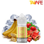 سالت توت فرنگی ریواس یخ pod salt strawberry banana rhubarb ice 30ml