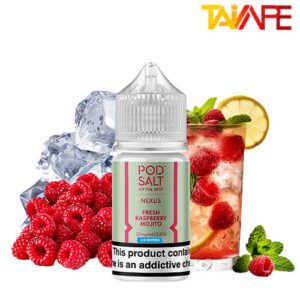 خرید سالت پاد سالت تمشک موهیتو یخ Pod Salt Nexus Fresh Raspberry Mojito Ice 30ml