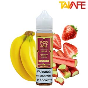 خرید جویس توت‌فرنگی موز پاد سالت Pod Salt Strawberry Banana Rhubarb 60ml