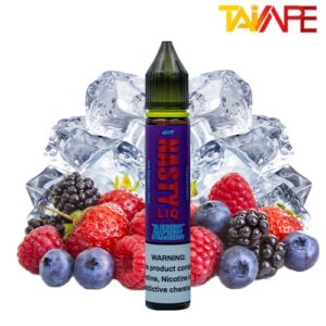 خرید سالت نستی بلوبری تمشک یخ Nasty Liq Blueberry Raspberry Strawberry 30ml