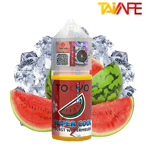 TOKYO SUPER COOL BURST WATERMELON 30ml خرید سالت توکیو هندوانه یخ TOKYO SUPER COOL BURST WATERMELON 30ML