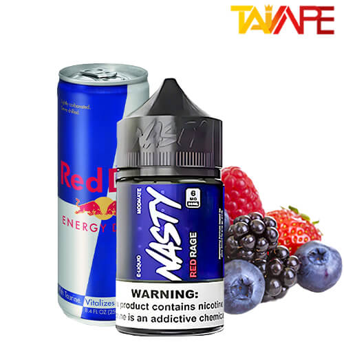 جویس نستی نوشابه انرژی زا تمشک 60ML خرید جویس نستی نوشابه انرژی زا تمشک NASTY MODMATE RED RAGE 60ML