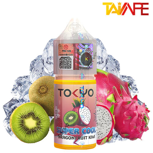 سالت توکیو دراگون فروت کیوی یخ خرید سالت توکیو دراگون فروت کیوی یخ TOKYO SUPER COOL DRAGON FRUIT KIWI 30ML
