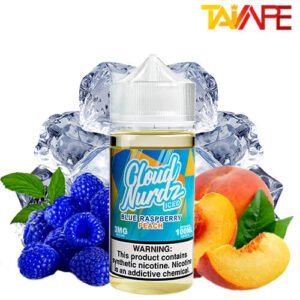 خرید جویس کلود نوردز هلو تمشک یخ CLOUD NURDZ ICED PEACH BLUE RASPBERRY 100ML