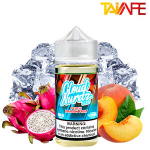 خرید جویس کلود نوردز هلو دراگون فروت یخ CLOUD NURDZ ICED PEACH DRAGON FRUIT 100ML