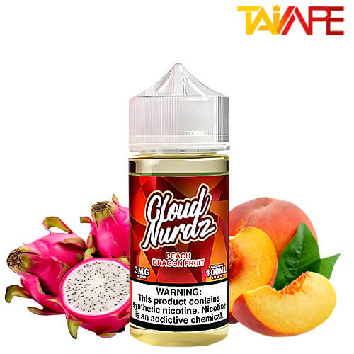 جویس کلود نوردز هلو دراگون فروت (100میل) خرید جویس کلود نوردز هلو دراگون فروت CLOUD NURDZ PEACH DRAGON FRUIT 100ML