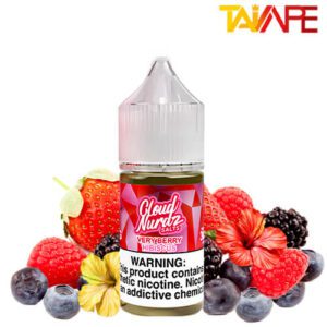 خرید سالت کلود نوردز تمشک شاتوت CLOUD NURDZ VERY BERRY HIBISCUS 30ML