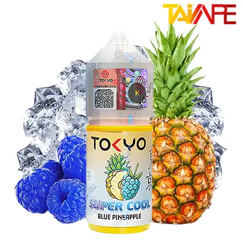 سالت توکیو تمشک آبی آناناس یخ 30ML خرید سالت توکیو تمشک آبی آناناس یخ TOKYO SUPER COOL BLUE PINEAPPLE 30ML