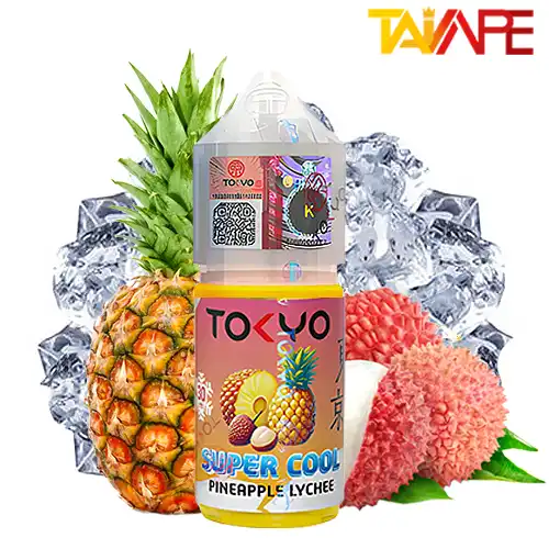 سالت توکیو آناناس لیچی یخ 30ML خرید سالت توکیو آناناس لیچی یخ TOKYO SUPER COOL PINEAPPLE LYCHEE 30ML