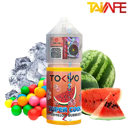 سالت توکیو آدامس هندوانه یخ 30ML خرید سالت توکیو آدامس هندوانه یخ TOKYO SUPER COOL WATERMELON BUBBLEGUM 30ML