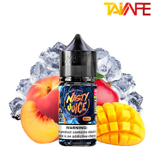 سالت نستی انبه هلو یخ 30میل خرید سالت نستی انبه هلو یخ NASTY SUPER COOL MANGO PEACH ICE 30ML
