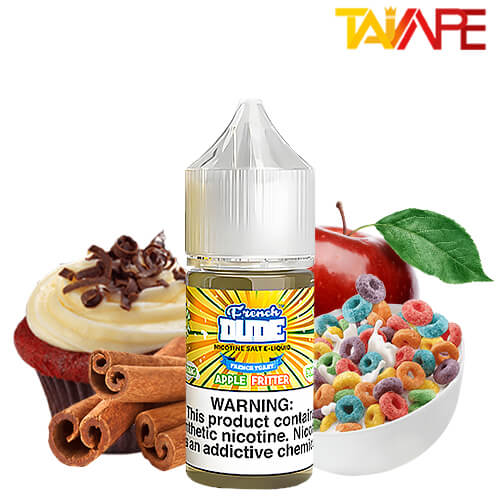 سالت فرنچ دود کیک سیب خامه 30ML خرید سالت فرنچ دود کیک سیب خامه FRENCH DUDE APPLE FRITTER 30ML