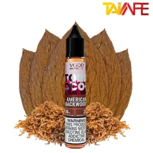 خرید سالت تنباکو خشک دودی VGOD TOBACCO PLUS AMERICAN BACKWOODS 30ML