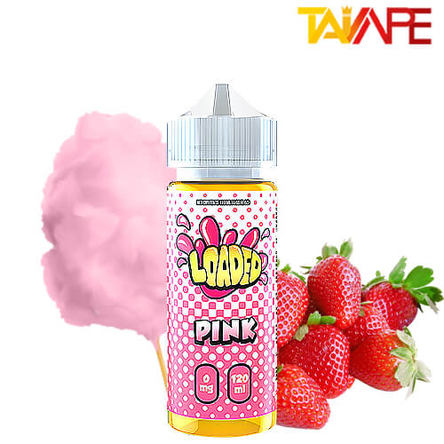 جویس لودد پشمک توت فرنگی 120ML خرید جویس لودد پشمک توت فرنگی LOADED PINK 120ML