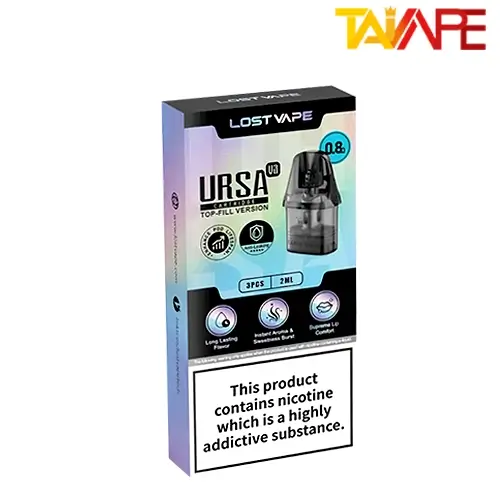 کارتریج لاست ویپ اورسا وی3 خرید کارتریج لاست ویپ اورسا وی3 LOST VAPE URSA CARTRIDGE V3 (Top Fill Version)