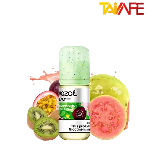سالت کیوی پشن فروت گواوا وزول (30میل) خرید سالت کیوی پشن فروت گواوا وزول (30میل) VOZOL KIWI PASSION FRUIT GUAVA