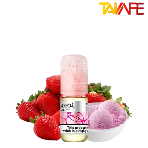 سالت بستنی توت فرنگی وزول (10میل) خرید سالت بستنی توت فرنگی وزول (10میل) VOZOL STRAWBERRY ICE CREAM