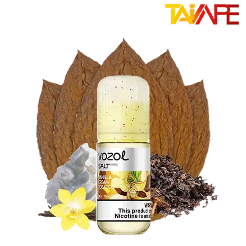 سالت تنباکو وانیل خامه وزول (30میل) خرید سالت تنباکو وانیل خامه وزول (30میل) VOZOL VANILLA CREAM TOBACCO