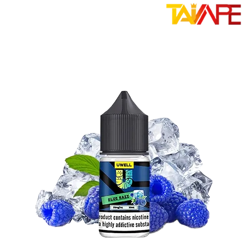 سالت تمشک آبی یخ یوول (10میل) خرید سالت تمشک آبی یخ یوول (10میل) UWELL BLUE RAZZ
