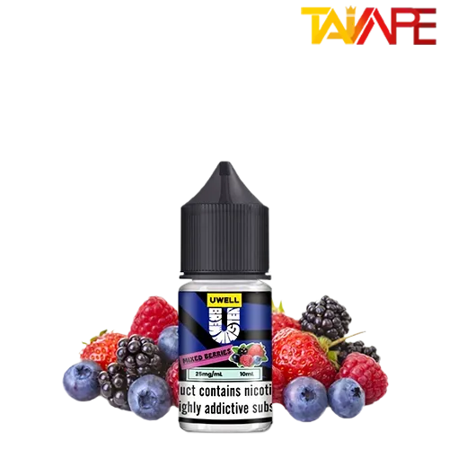 سالت توت فرنگی تمشک بلوبری یوول (10میل) خرید سالت توت فرنگی تمشک بلوبری یوول (10میل) UWELL MIXED BERRIES