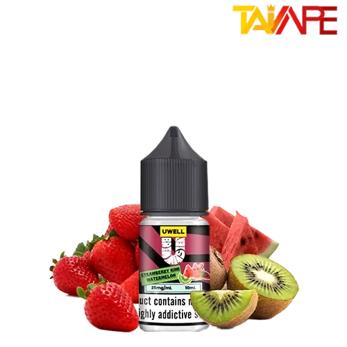 سالت توت فرنگی کیوی هندوانه یوول (10میل) خرید سالت توت فرنگی کیوی هندوانه یوول (10میل) UWELL STRAWBERRY KIWI WATERMELON