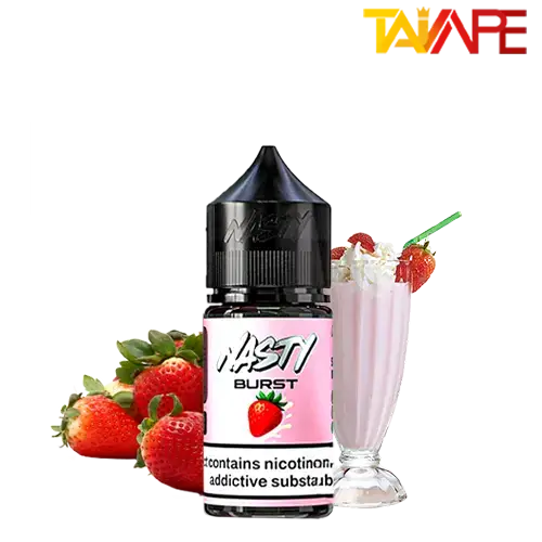 سالت میلک شیک توت فرنگی نستی (30میل) خرید سالت میلک شیک توت فرنگی نستی (30میل) NASTY BURST STRAWBERRY MILKSHAKE